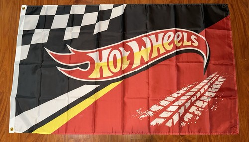 Insegna bandiera hot wheels - hot,