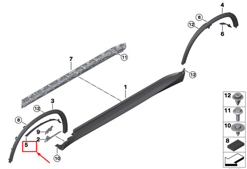 Bmw g05 flaring - g05, passaruota